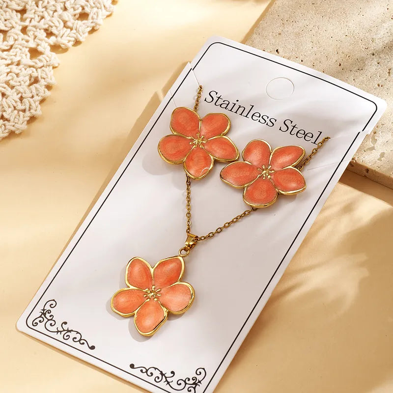Ensemble De Bijoux Femme Décontracté Motif Fleurs