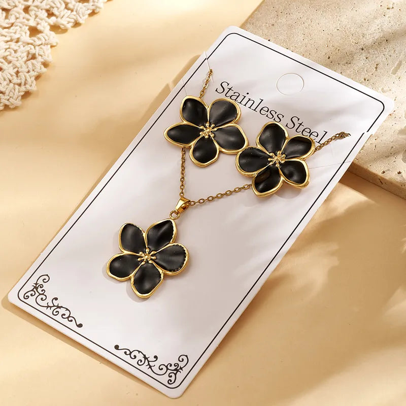 Ensemble De Bijoux Femme Décontracté Motif Fleurs