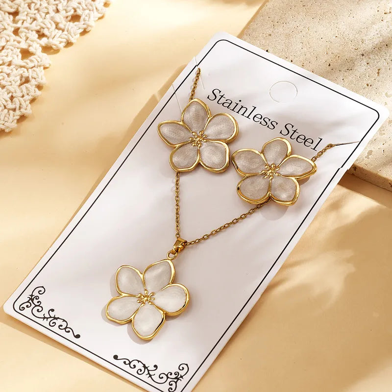 Ensemble De Bijoux Femme Décontracté Motif Fleurs